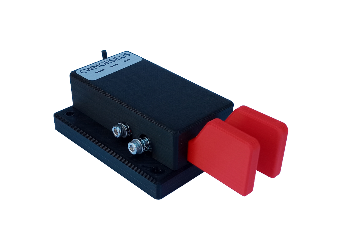 Red Lightweight Double Paddle Morse Code Key –