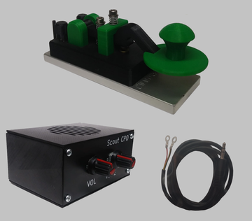 Camel Back Straight Key and Scout Oscillator Bundle With Cable