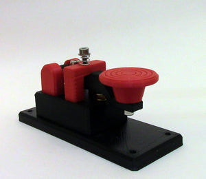 Lightweight Red Micro Morse Code Key