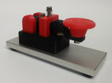 Red Micro Morse Code Key W/ Aluminum Base